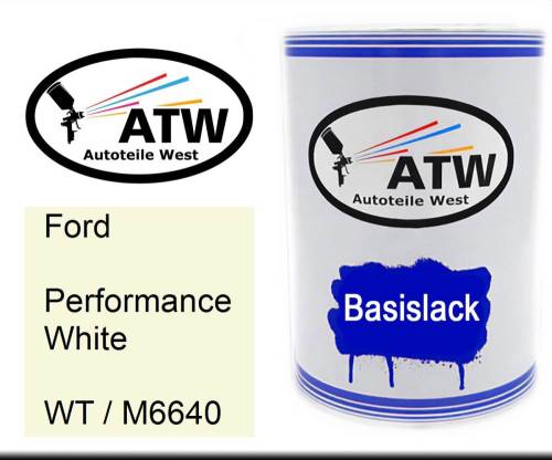 Ford, Performance White, WT / M6640: 500ml Lackdose, von ATW Autoteile West.